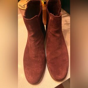 Clark’s Burgundy Suede Boots Sz 8